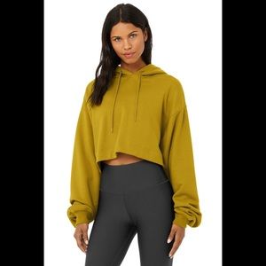 Alo Yoga Bae Hoodie size XS in Chartreuse